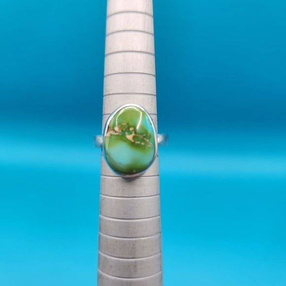 Sonoran Gold Turquoise Sterling Silver Ring - Picture 3 of 7